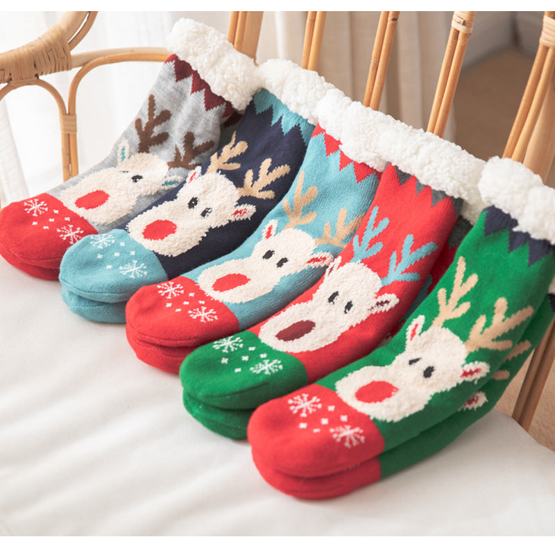 Floor Socks Winter Snow Socks Coral Velvet Socks Home Sleeping Socks Carpet Socks