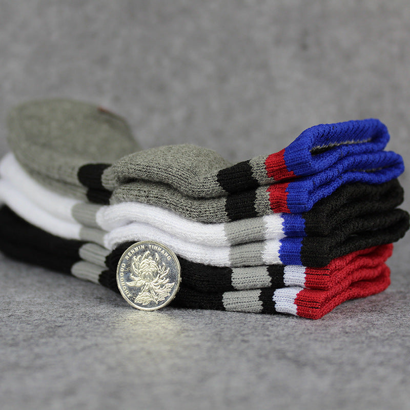 Men's Sports Socks for Badminton Non-Slip Wool Socks