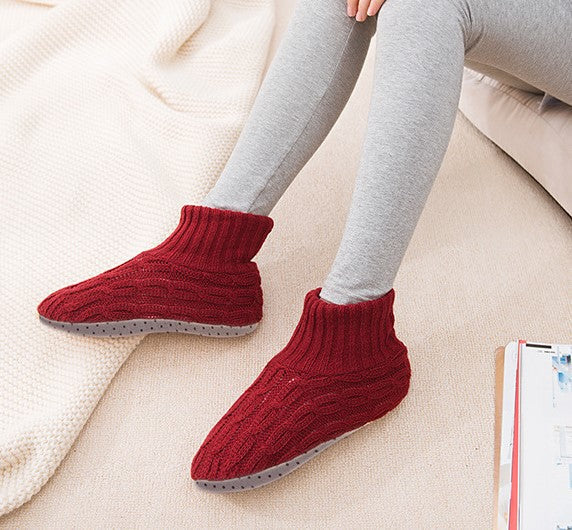 Winter Comfort Elevated Soft Sole Floor Socks For Women Cozy Non-Slip Indoor Socks Ankle Socks