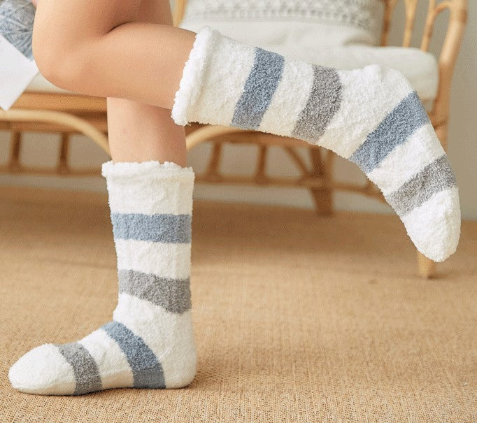 Coral Velvet Floor Socks For Winter Mid Calf Sock
