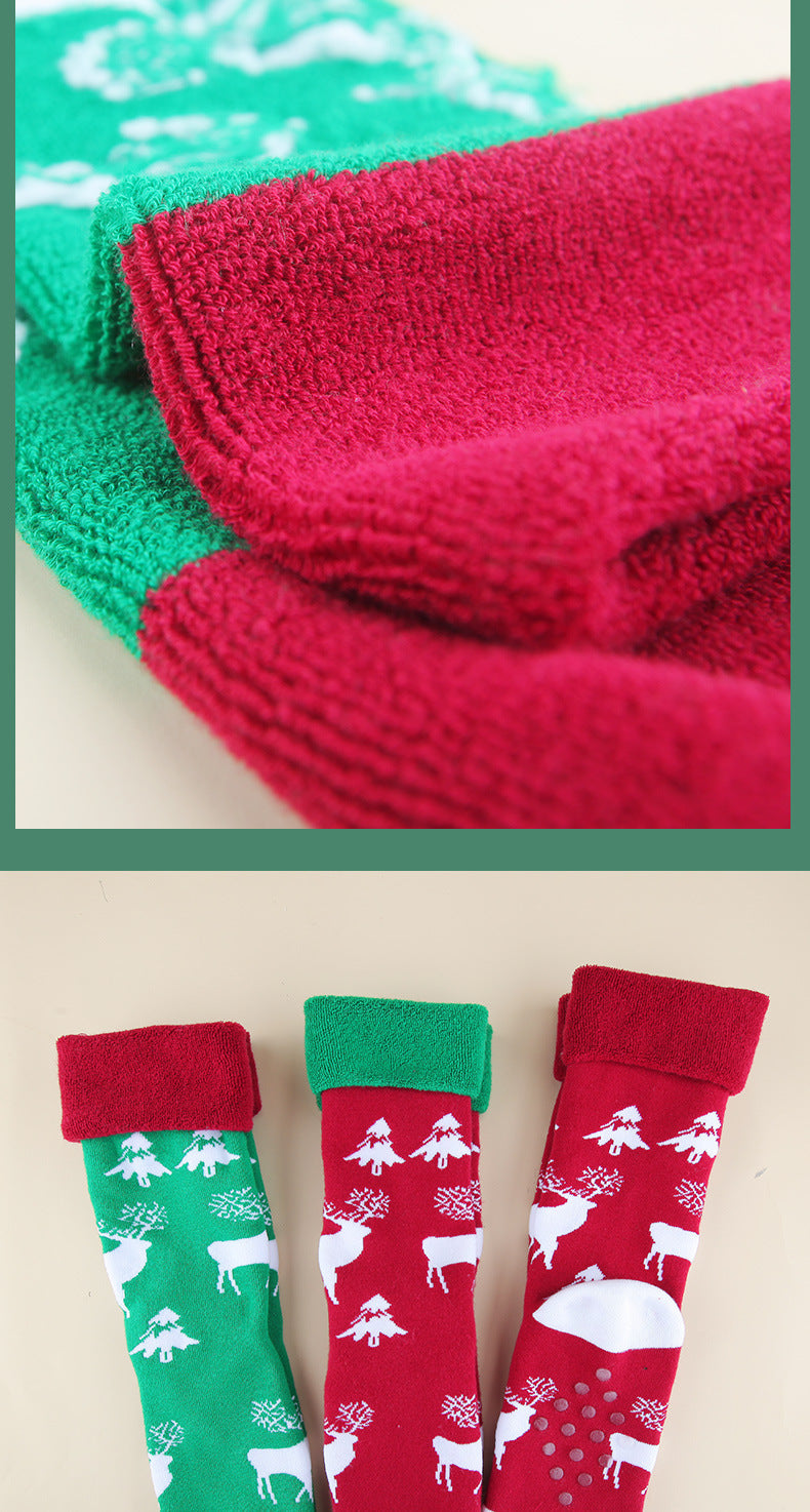 Christmas Socks Mid Calf Floor Socks