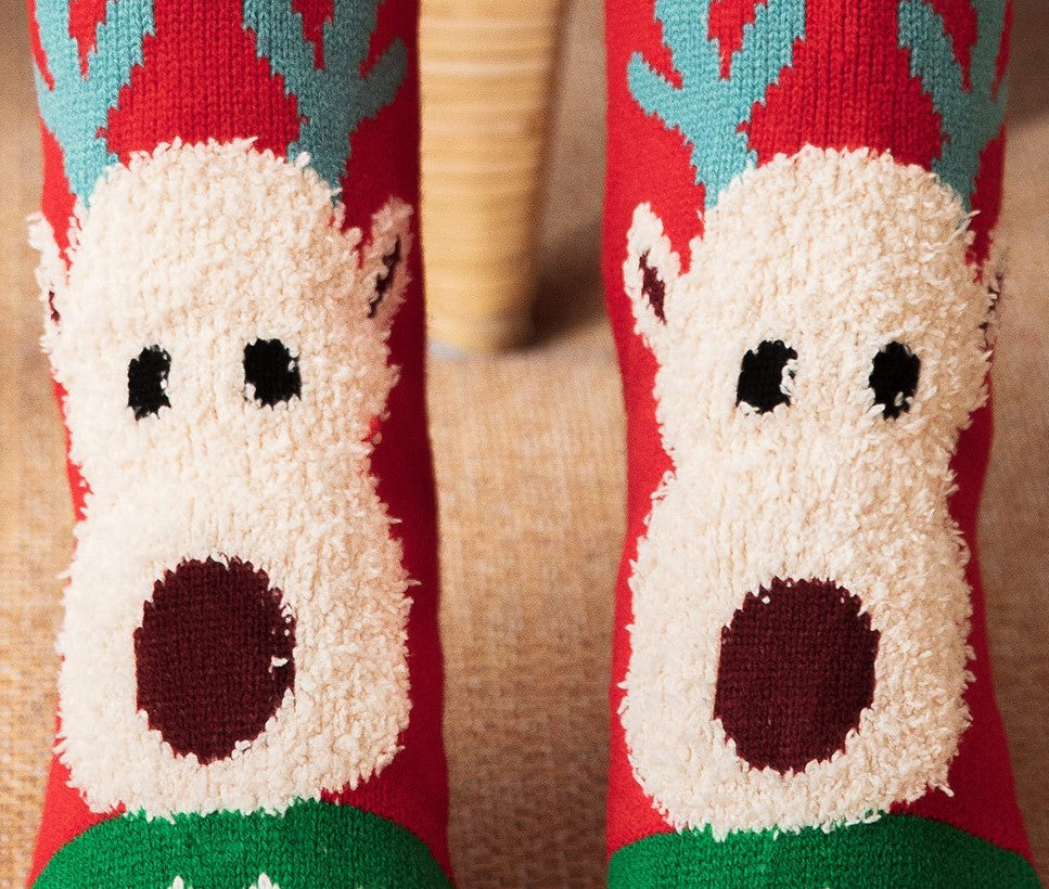 Floor Socks Winter Snow Socks Coral Velvet Socks Home Sleeping Socks Carpet Socks