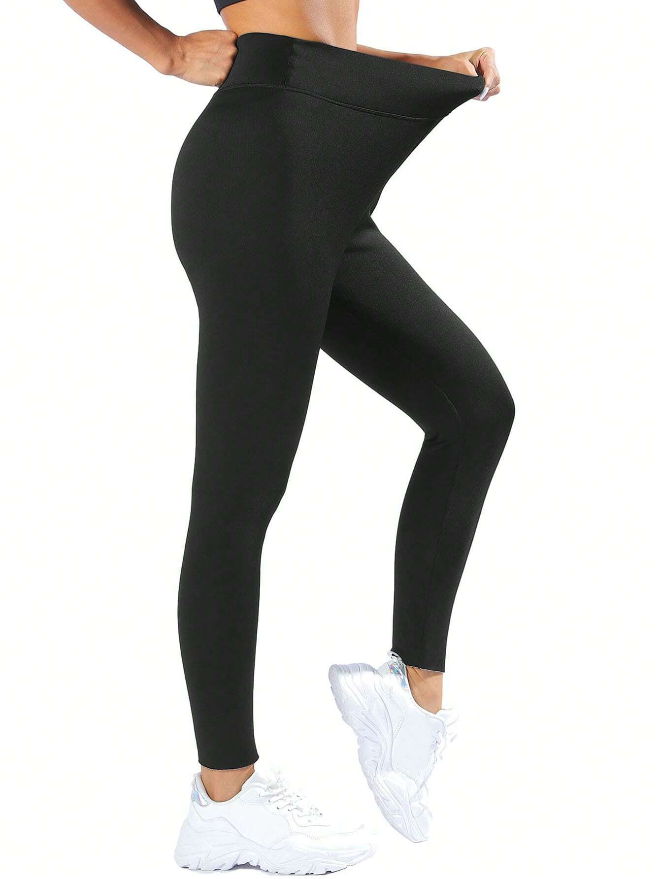 Women's Fleece Lined Solid Color Leggings