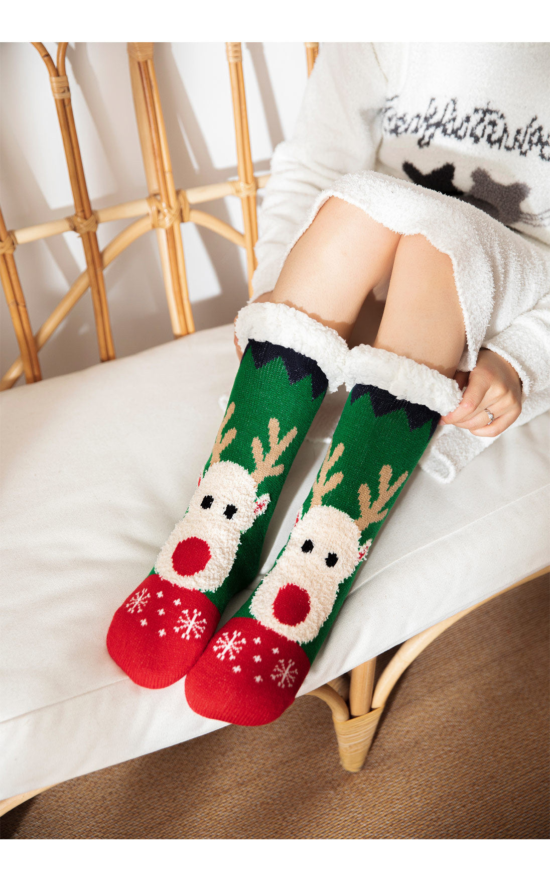 Floor Socks Winter Snow Socks Coral Velvet Socks Home Sleeping Socks Carpet Socks