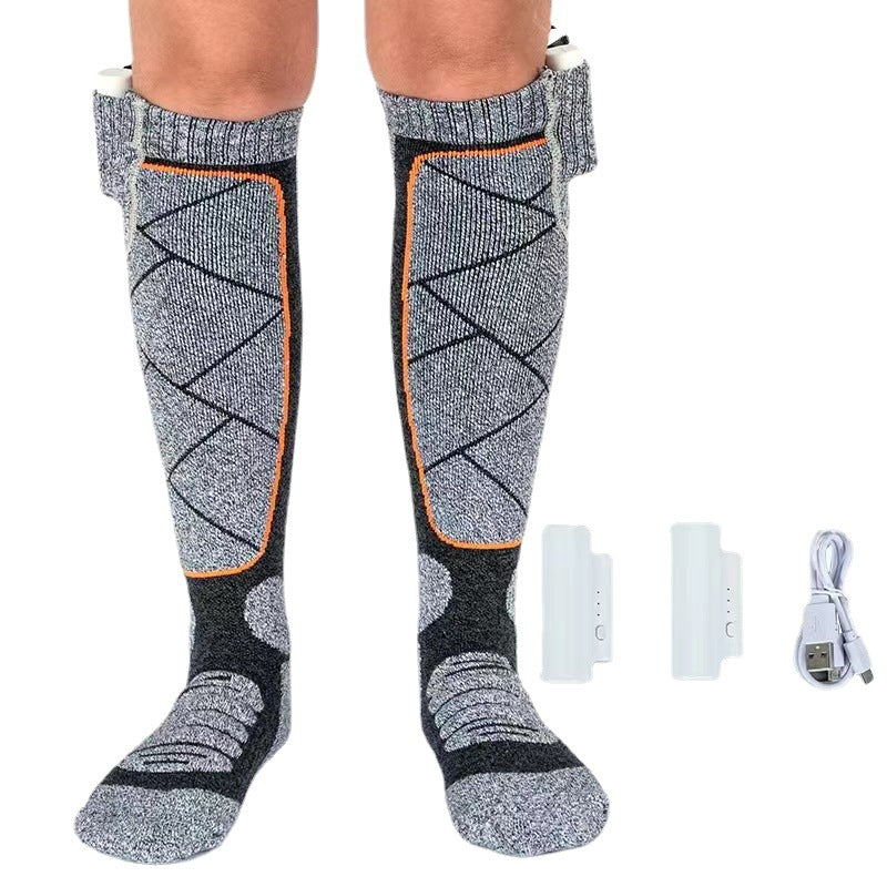 Women Men Rechargeable Machine Washable 4000mAh Heated Socks