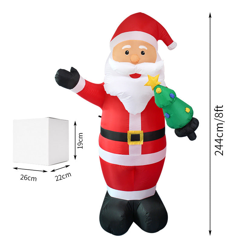 8 FT Christmas Inflatable Santa Claus