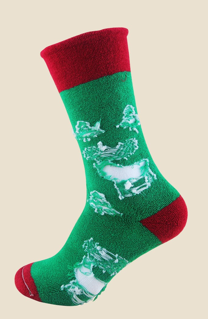 Christmas Socks Mid Calf Floor Socks