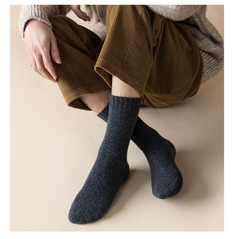 Winter Warmth Thick Wool Socks for Men