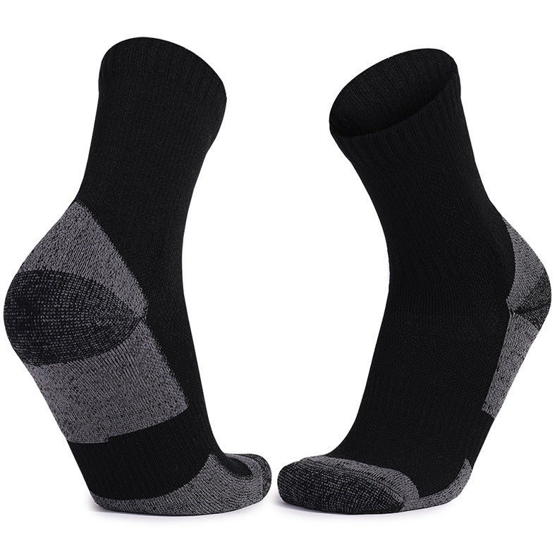 Men's Mid-Calf Wool Socks for Autumn and Winter Snow Activities