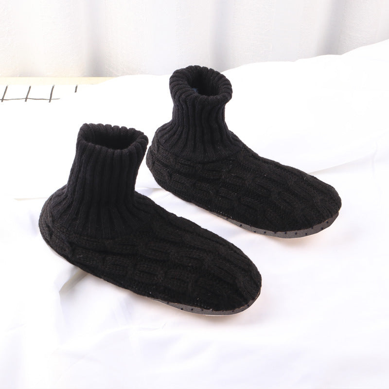 Winter Comfort Elevated Soft Sole Floor Socks For Women Cozy Non-Slip Indoor Socks Ankle Socks