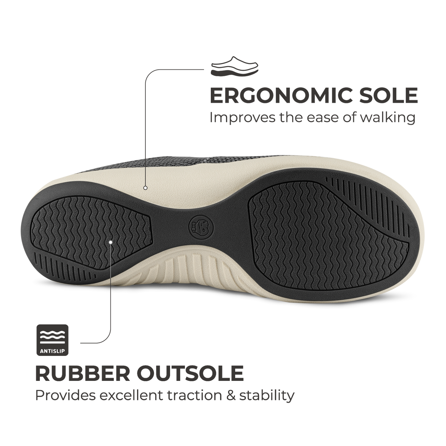 Men's Canvas Arch Support Slippers