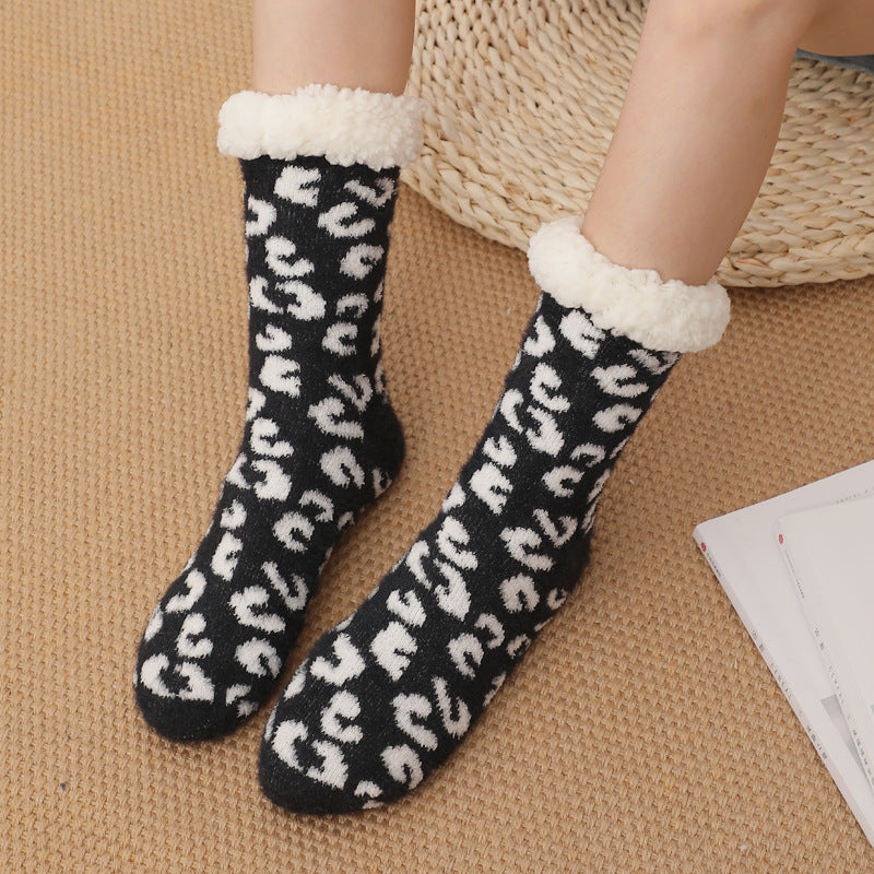Cozy Home Floor Socks: Thick, Fleece-Lined Slipper Socks For Warmth And Comfort