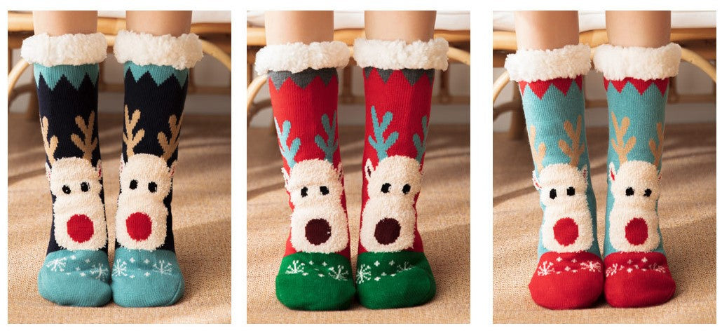 Floor Socks Winter Snow Socks Coral Velvet Socks Home Sleeping Socks Carpet Socks