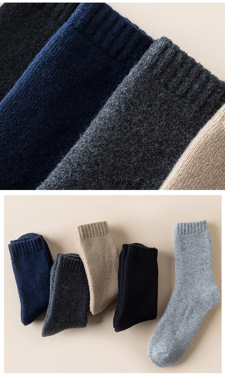 Winter Warmth Thick Wool Socks for Men