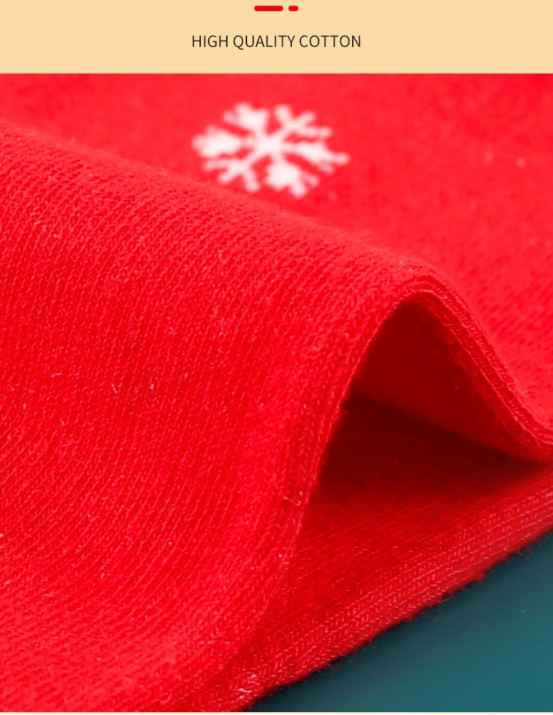 New Popular Breathable Christmas Cartoon Mid Calf Socks