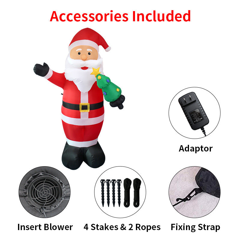8 FT Christmas Inflatable Santa Claus