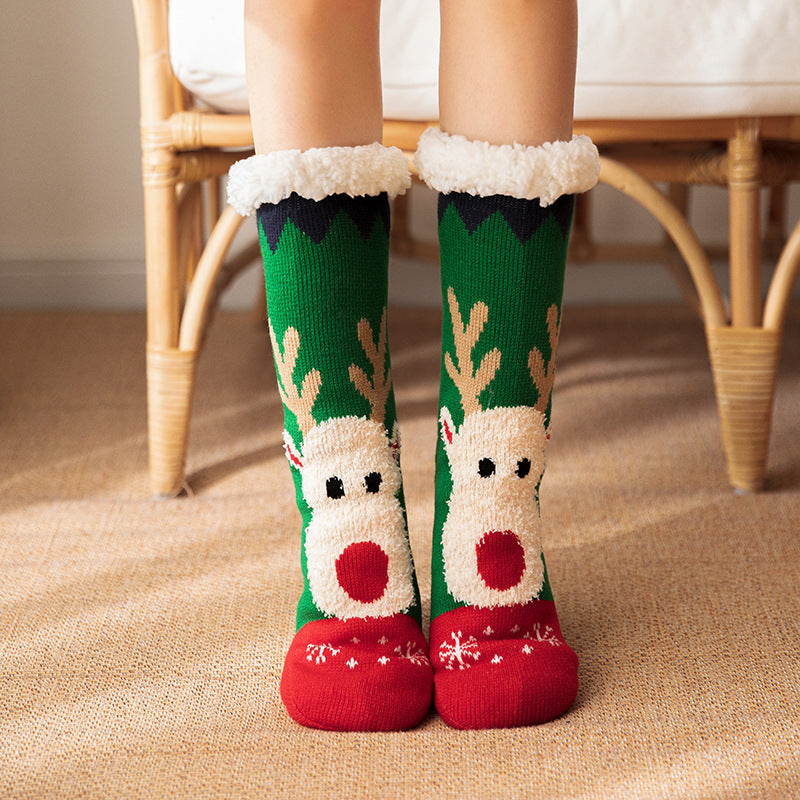 Floor Socks Winter Snow Socks Coral Velvet Socks Home Sleeping Socks Carpet Socks