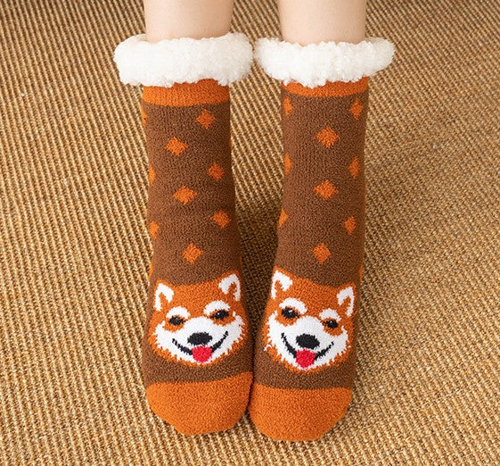 Christmas Sleeping Socks Thick And Warm