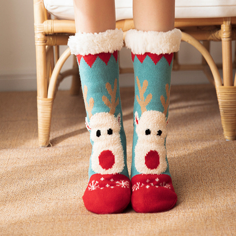 Floor Socks Winter Snow Socks Coral Velvet Socks Home Sleeping Socks Carpet Socks