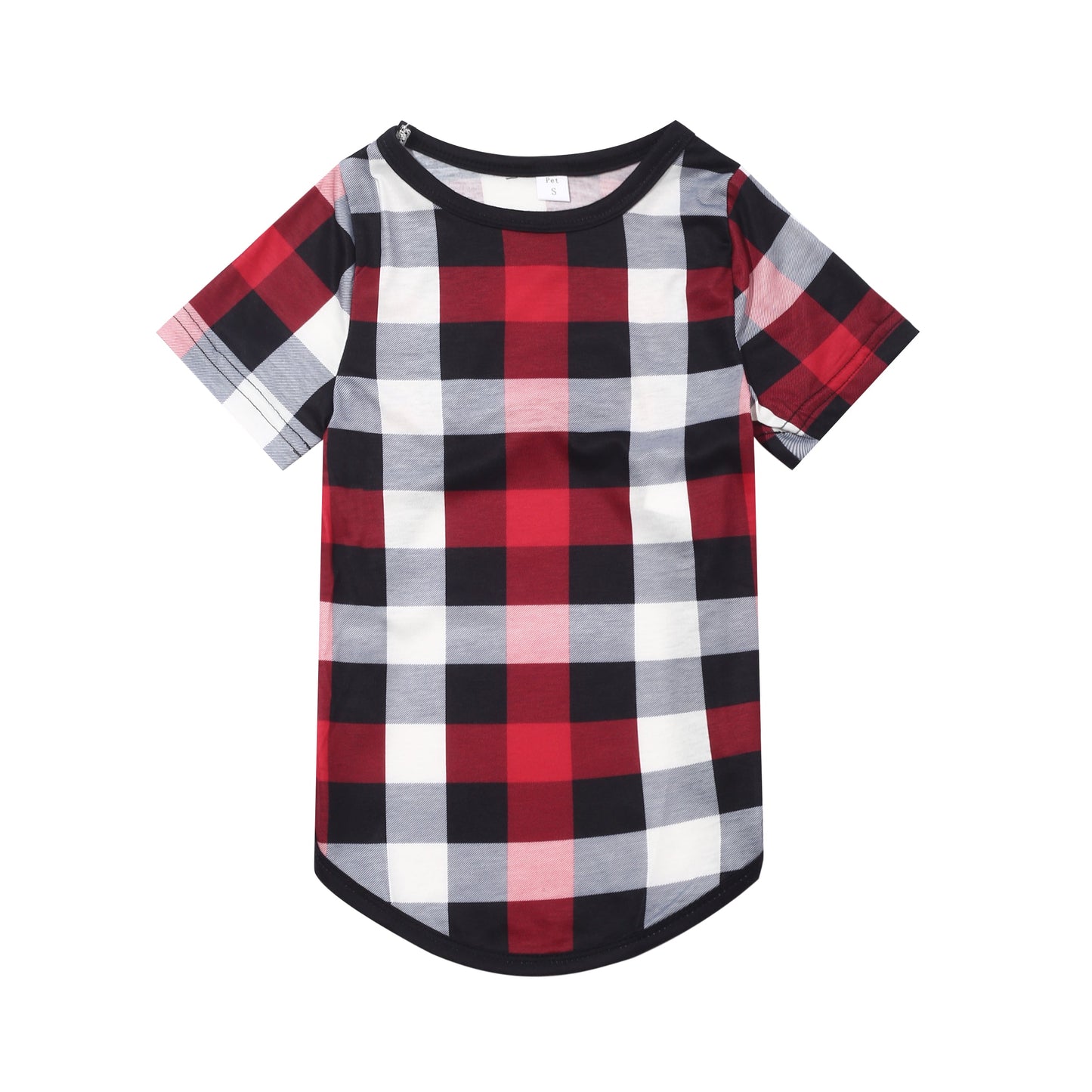 Christmas Matching Family Pajamas Christmas Letter and Tent Print Black White Plaids Pajamas Set