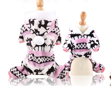 Pet Hoody Traditional Christmas Print In 4 Colors