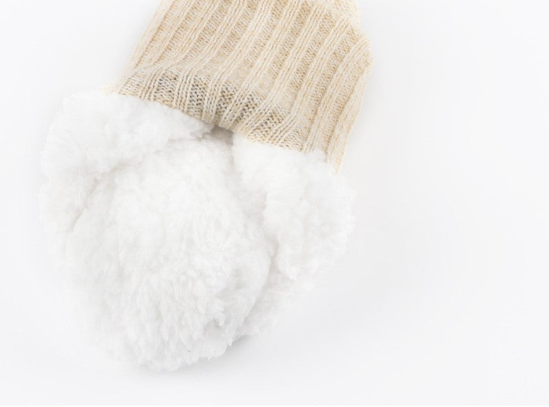 Winter Comfort Elevated Soft Sole Floor Socks For Women Cozy Non-Slip Indoor Socks Ankle Socks