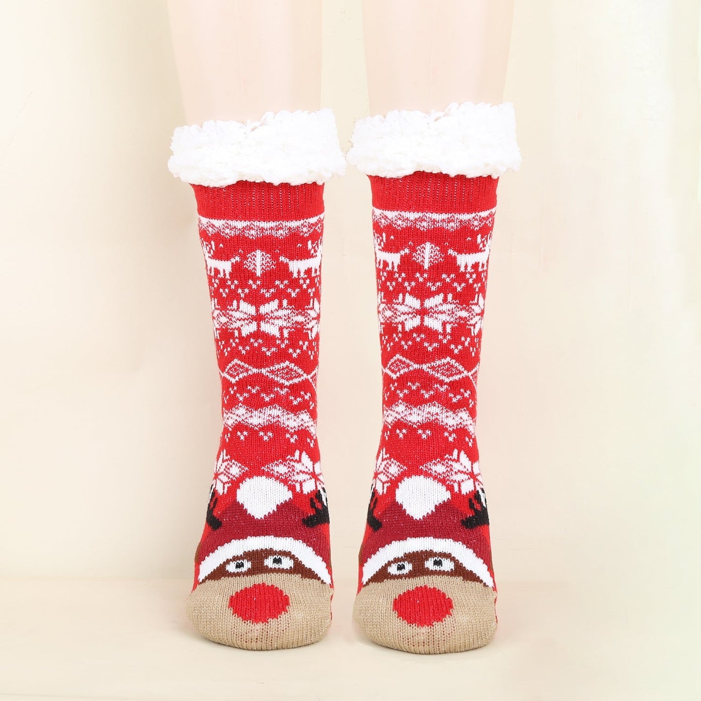 Christmas Fashion Winter Wool Socks Thick Floor Socks