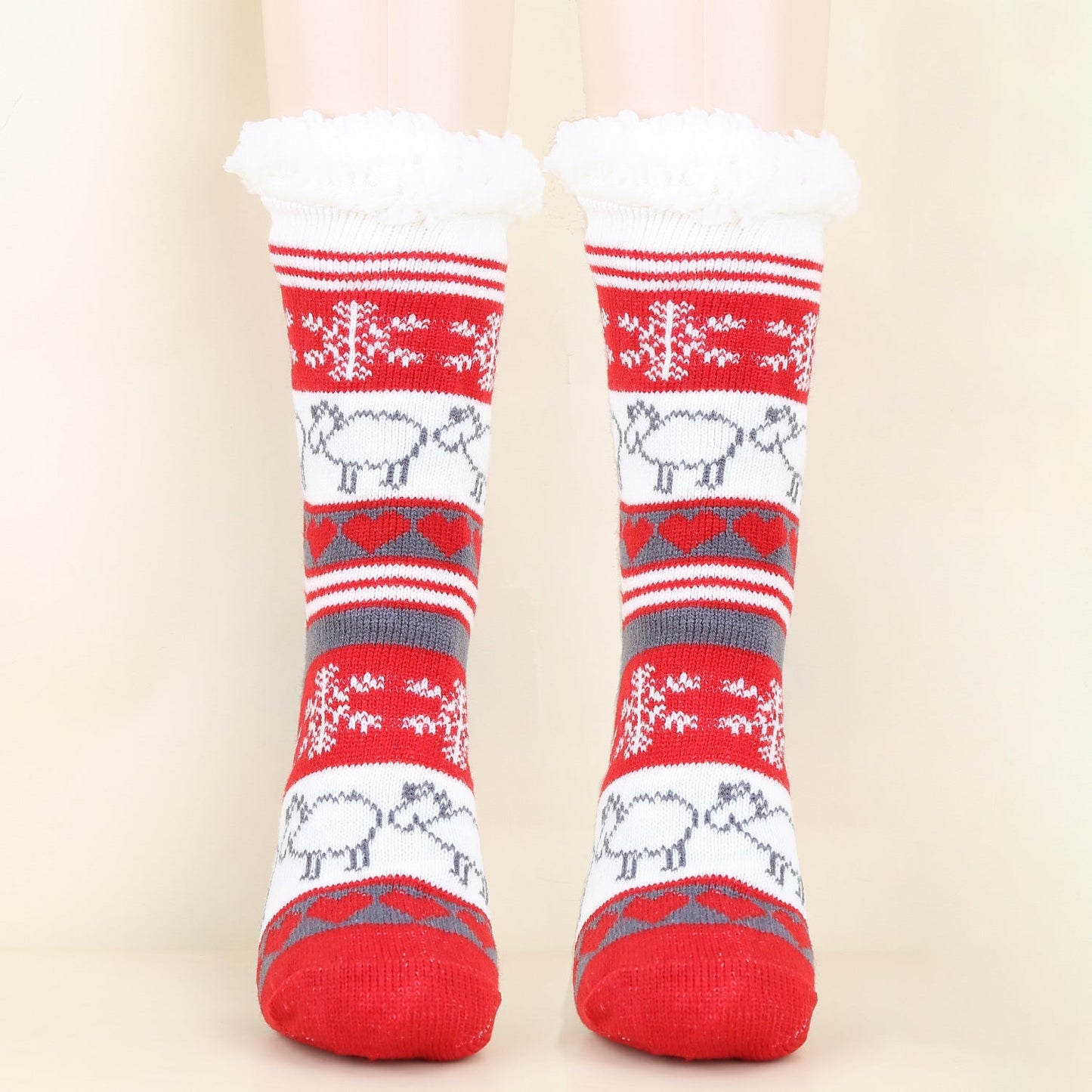 Christmas Fashion Winter Wool Socks Thick Floor Socks