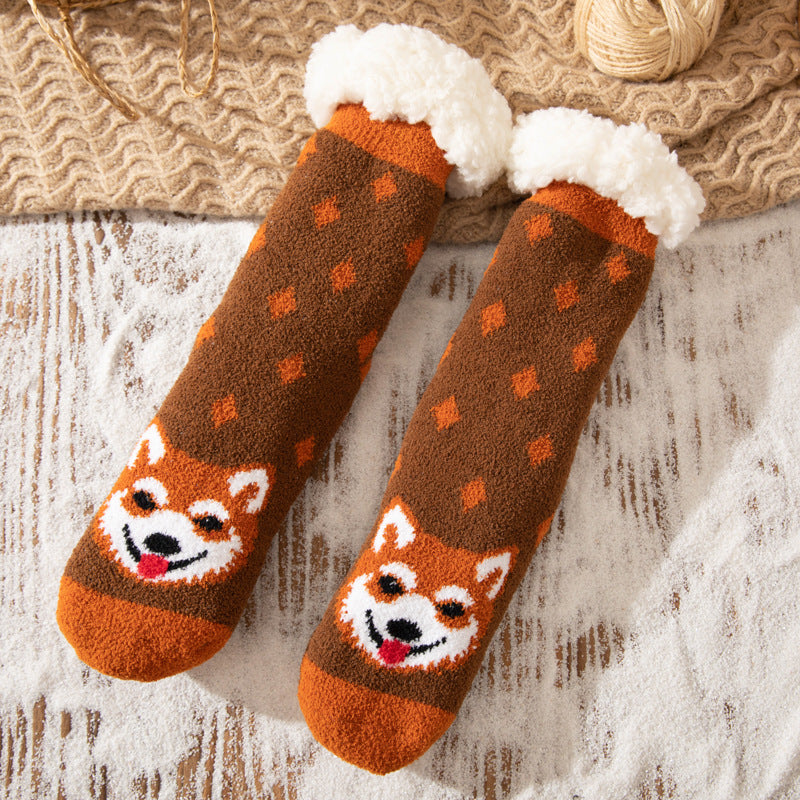 Christmas Sleeping Socks Thick And Warm