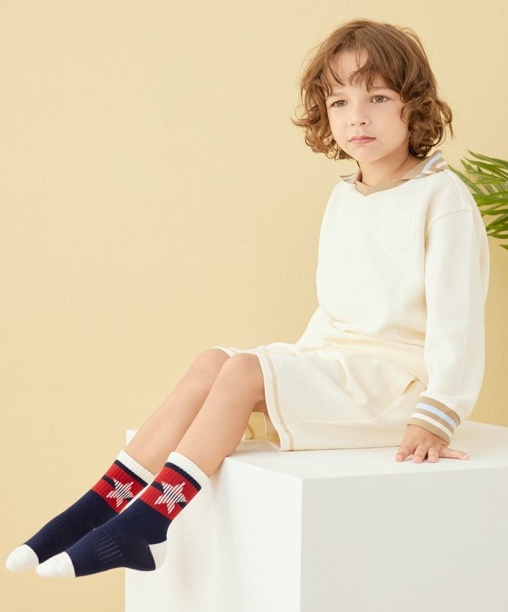 Wool Socks Cozy Kids' Socks for Fall & Winter Stay Warm with Breathable Cotton