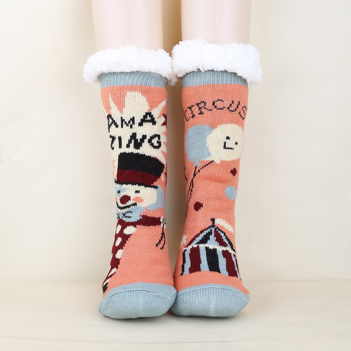 Christmas Fashion Winter Wool Socks Thick Floor Socks