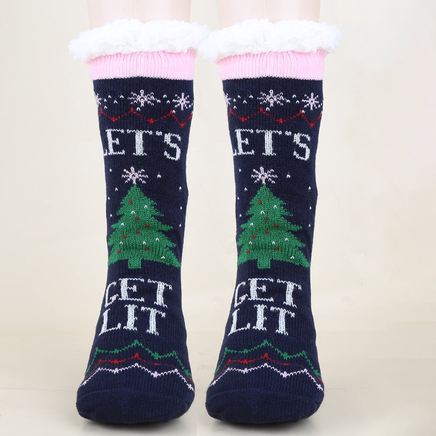 Christmas Fashion Winter Wool Socks Thick Floor Socks