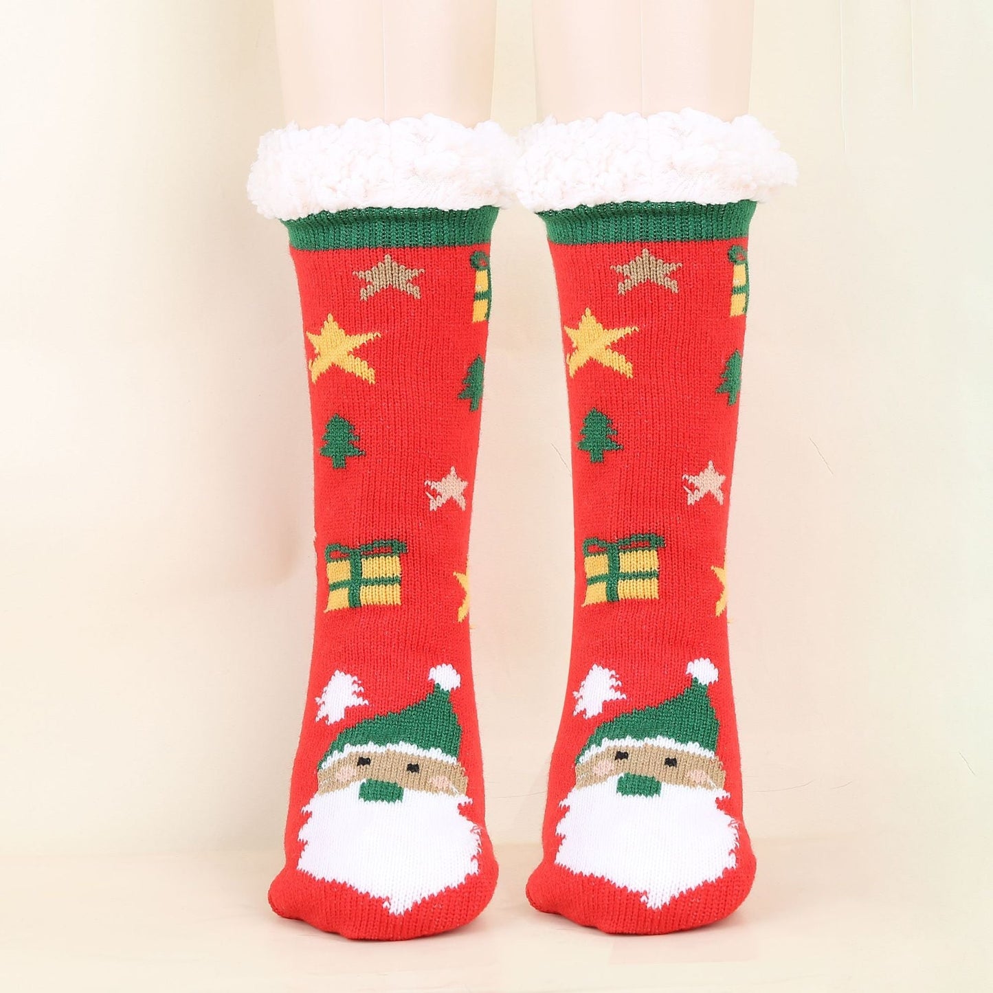 Christmas Fashion Winter Wool Socks Thick Floor Socks