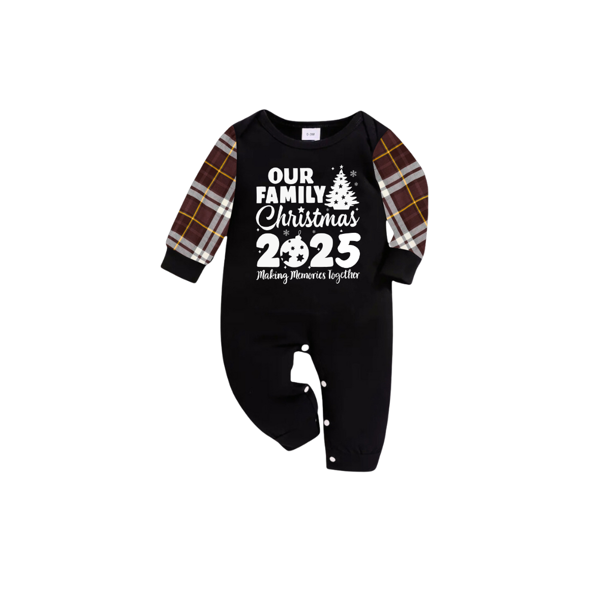 2025 Our Family Christmas Matching Pajamas-Brown Plaid
