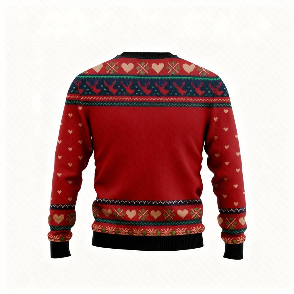 Artistic Skull Print - Holiday Iconography Ugly Sweater