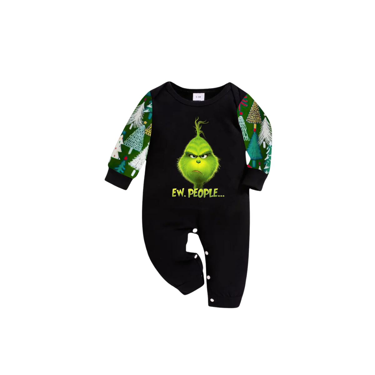 Grinch Ew, People..... Family Christmas Pajamas ¡§C Christmas Tree Print
