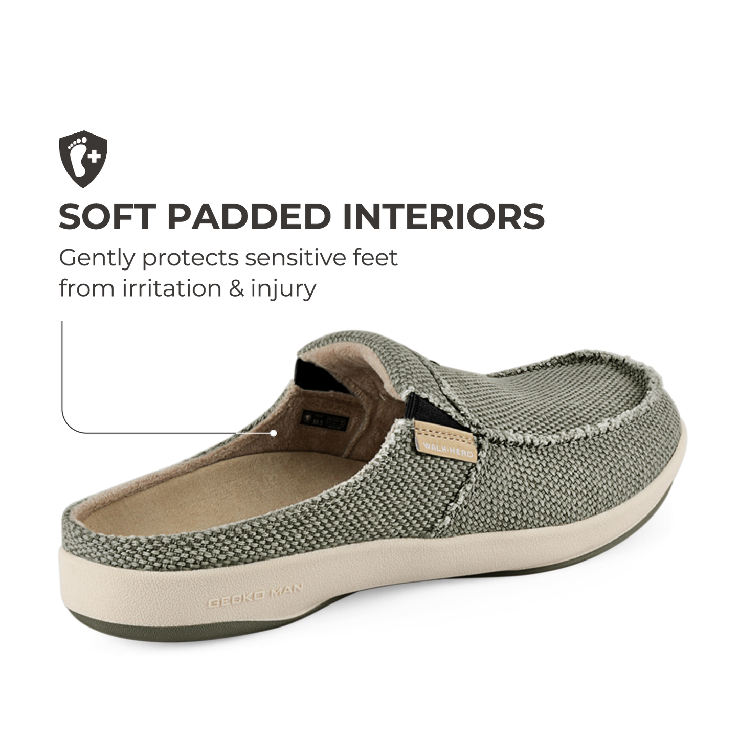 Men's Canvas Arch Support Slippers