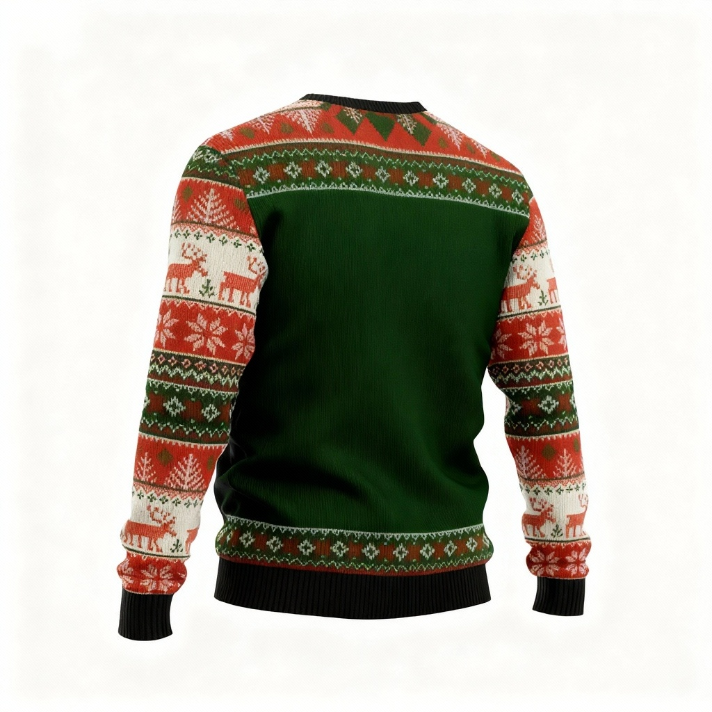 Funny Pattern Design - Festival of Holiday Prints Ugly Sweater