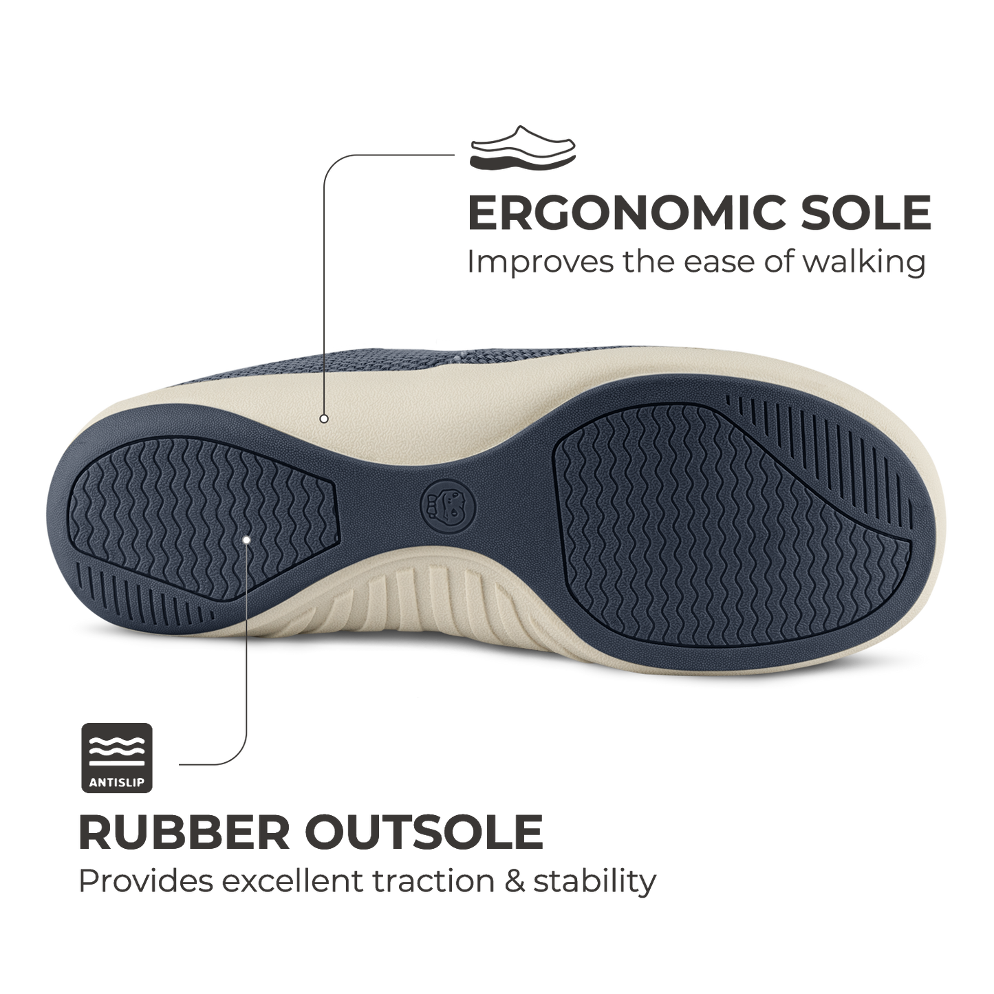 Men's Canvas Arch Support Slippers