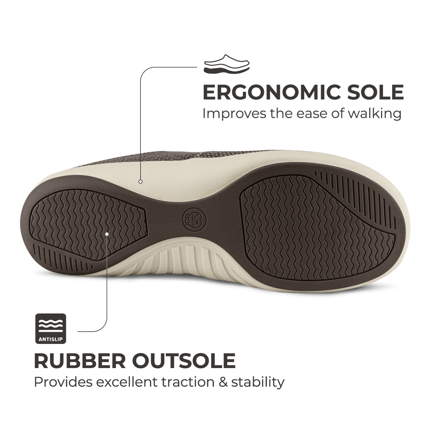 Men's Canvas Arch Support Slippers