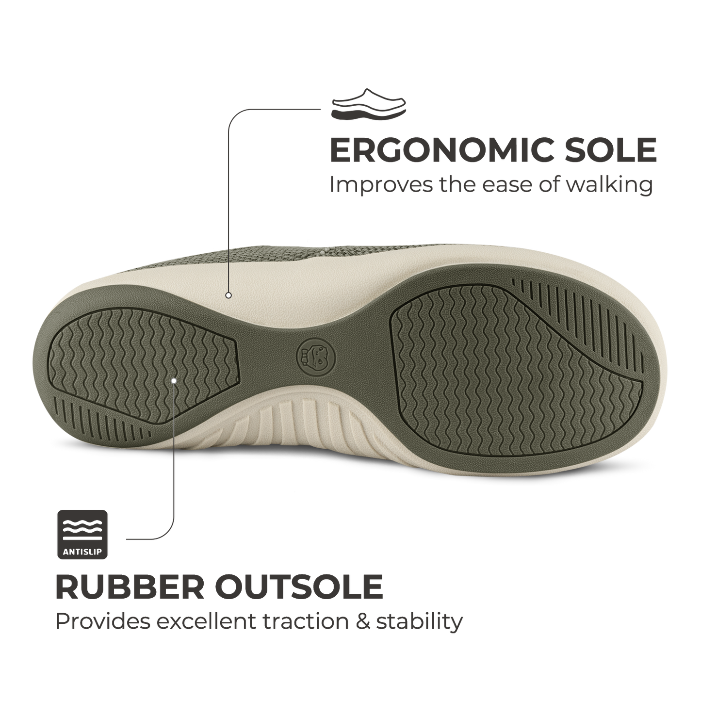 Men's Canvas Arch Support Slippers