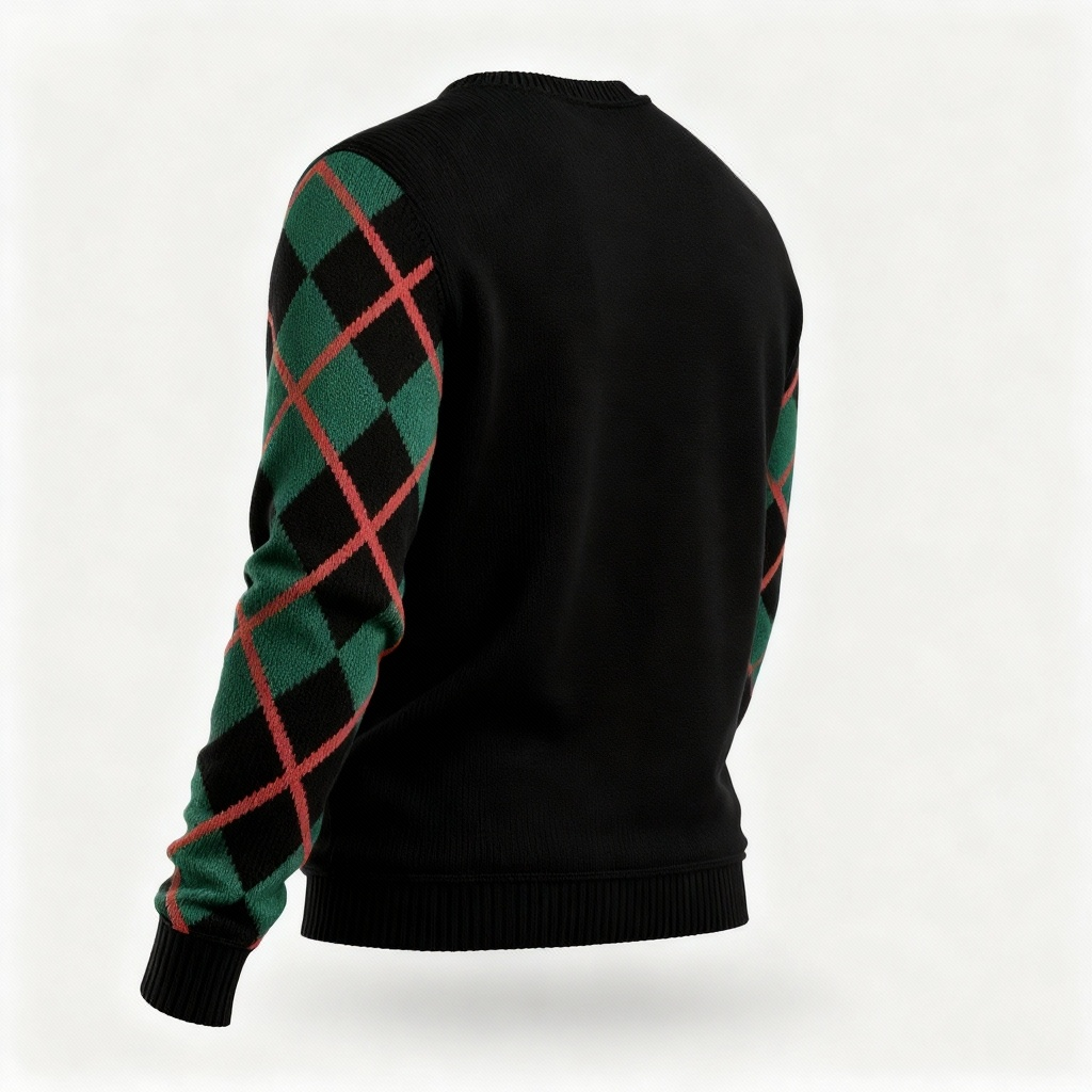 Funny Pattern Design - Maximalist Christmas Print Ugly Sweater