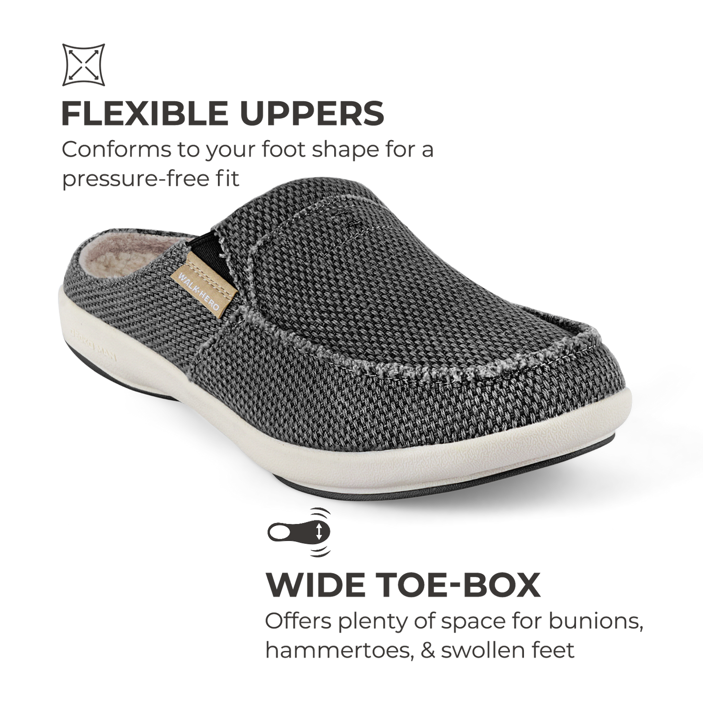 Men's Canvas Arch Support Slippers