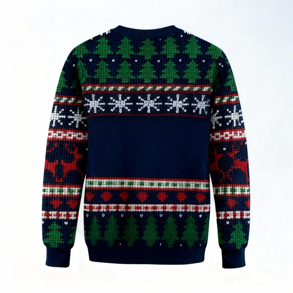 Softest Unisex Funny Christmas Pattern Sweater - Ugly Holiday Party Jumper