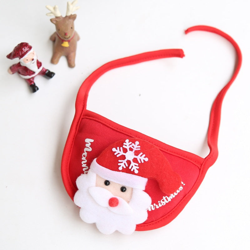 Festival Pet Super Cute Hat Costume Dogs Scarf Saliva Towel for Christmas Dress Set