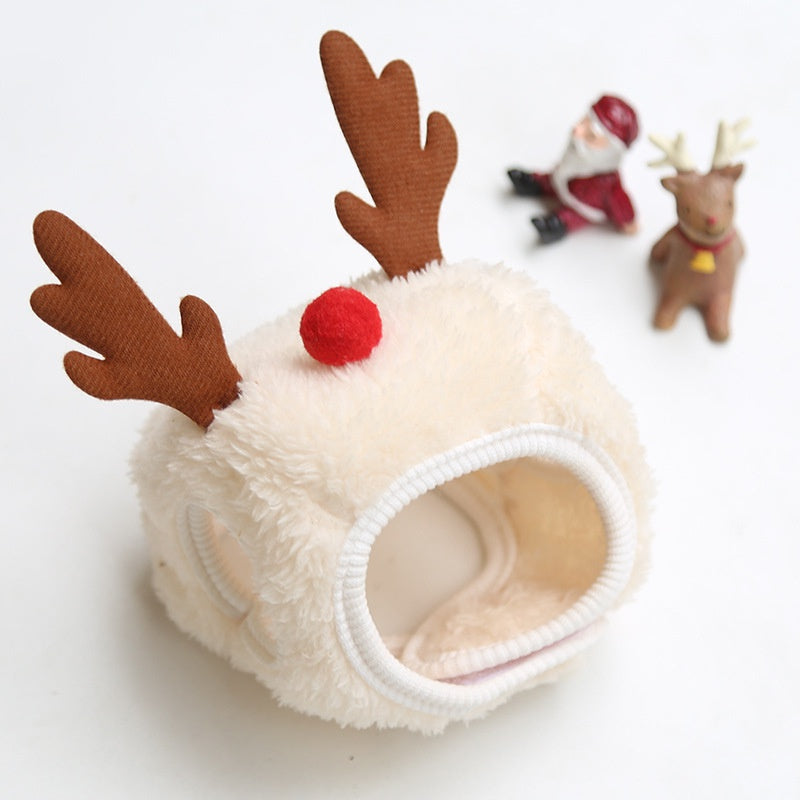 Festival Pet Super Cute Hat Costume Dogs Scarf Saliva Towel for Christmas Dress Set