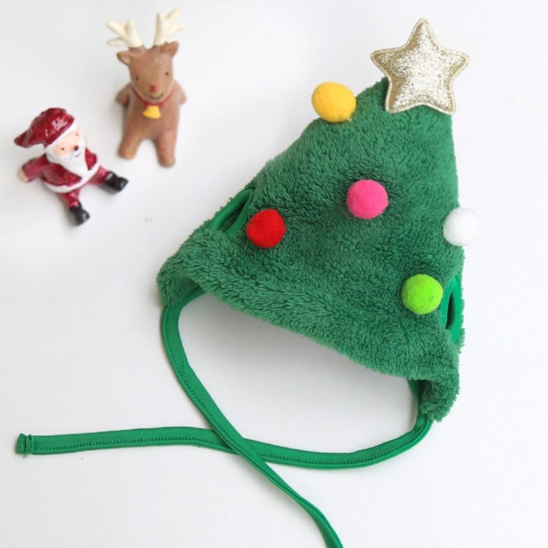 Festival Pet Super Cute Hat Costume Dogs Scarf Saliva Towel for Christmas Dress Set