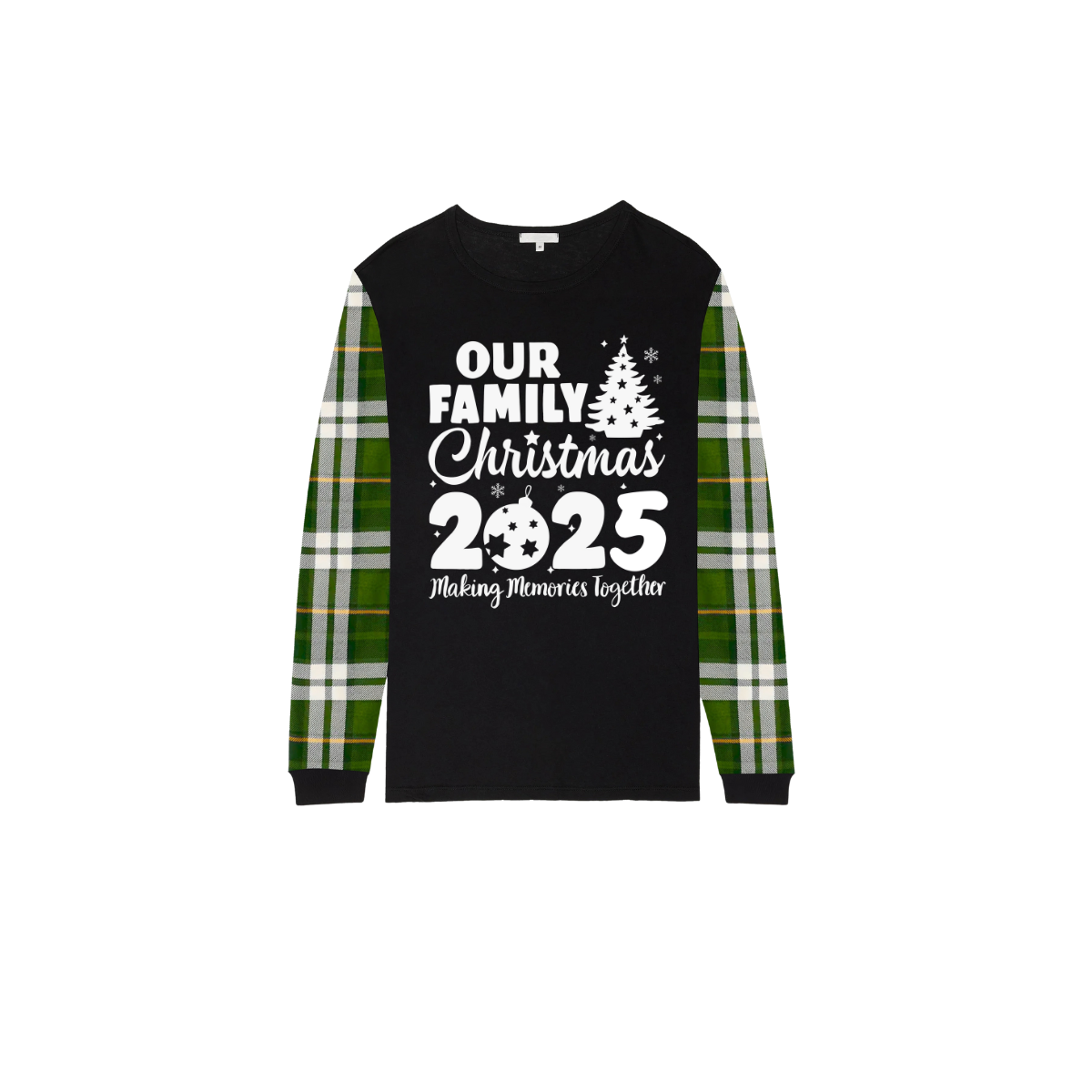 2025 Our Family Christmas Matching Pajamas -Green Plaid