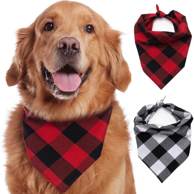 Christmas Pet Dog Cat Scarf+Top Suit