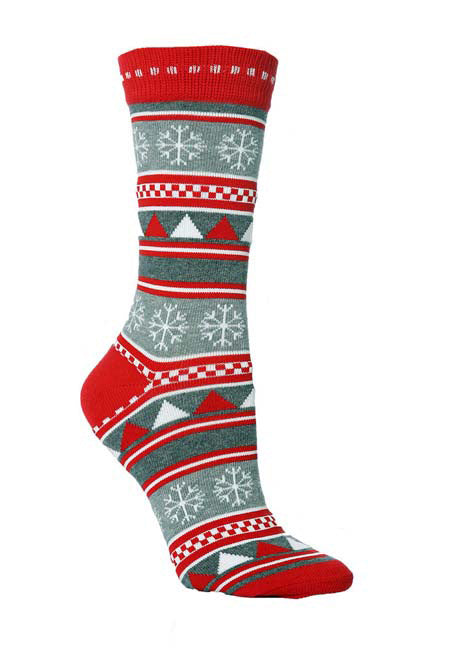 Christmas New Elk Santa Claus Snowflake Triangle Love Bell Long Cotton Socks 3/6Pairs